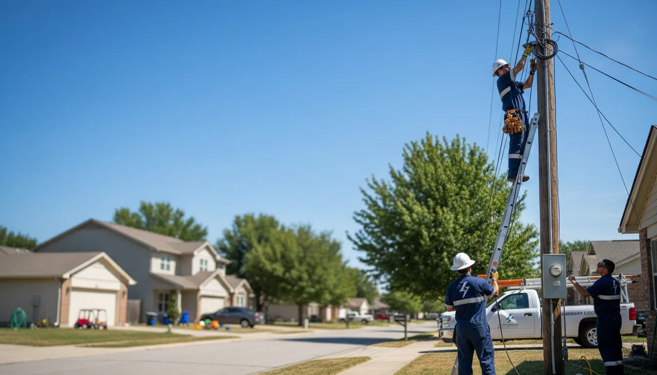 Residential electrician providing installation services in Falkner, MS